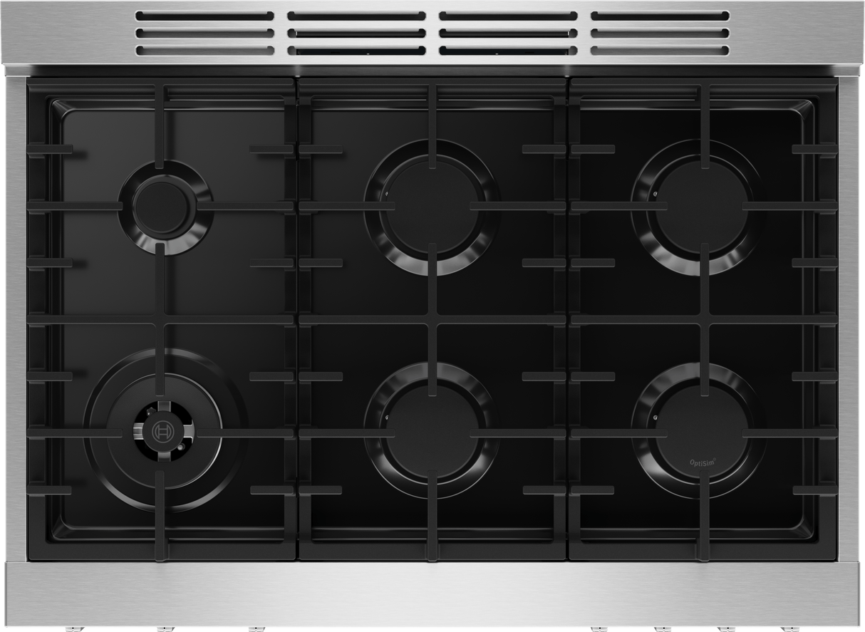 800 Series, Gas freestanding range, 36'', Stainless steel