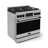36 Inch Professional Lp Range With Tilt Panel Touch Control In Stainless Steel/black  Gordon Ramsay Series