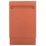 ZLINE 18" Tallac Series 3rd Rack Top Control Dishwasher with Traditional Handle, 51dBa [Color: Copper]