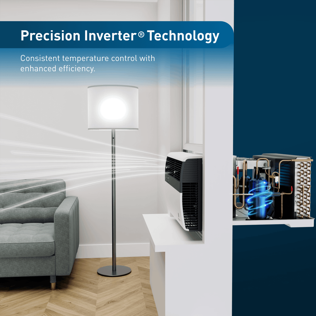 Friedrich K hl Inverter 16,000 BTU 230V Smart Window/Wall Air Conditioner - Cool only