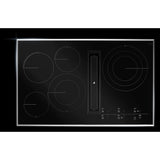 36" Lustre Trim Electric Radiant Downdraft Cooktop with Tap Touch Controls