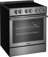 30in Induction range with 5.7 cu ft self clean oven, slide-in style