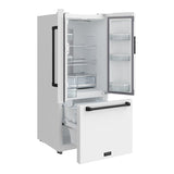 30 Inch French Door Counter Depth Refrigerator With Ice Maker - White/black  Gordon Ramsay Series