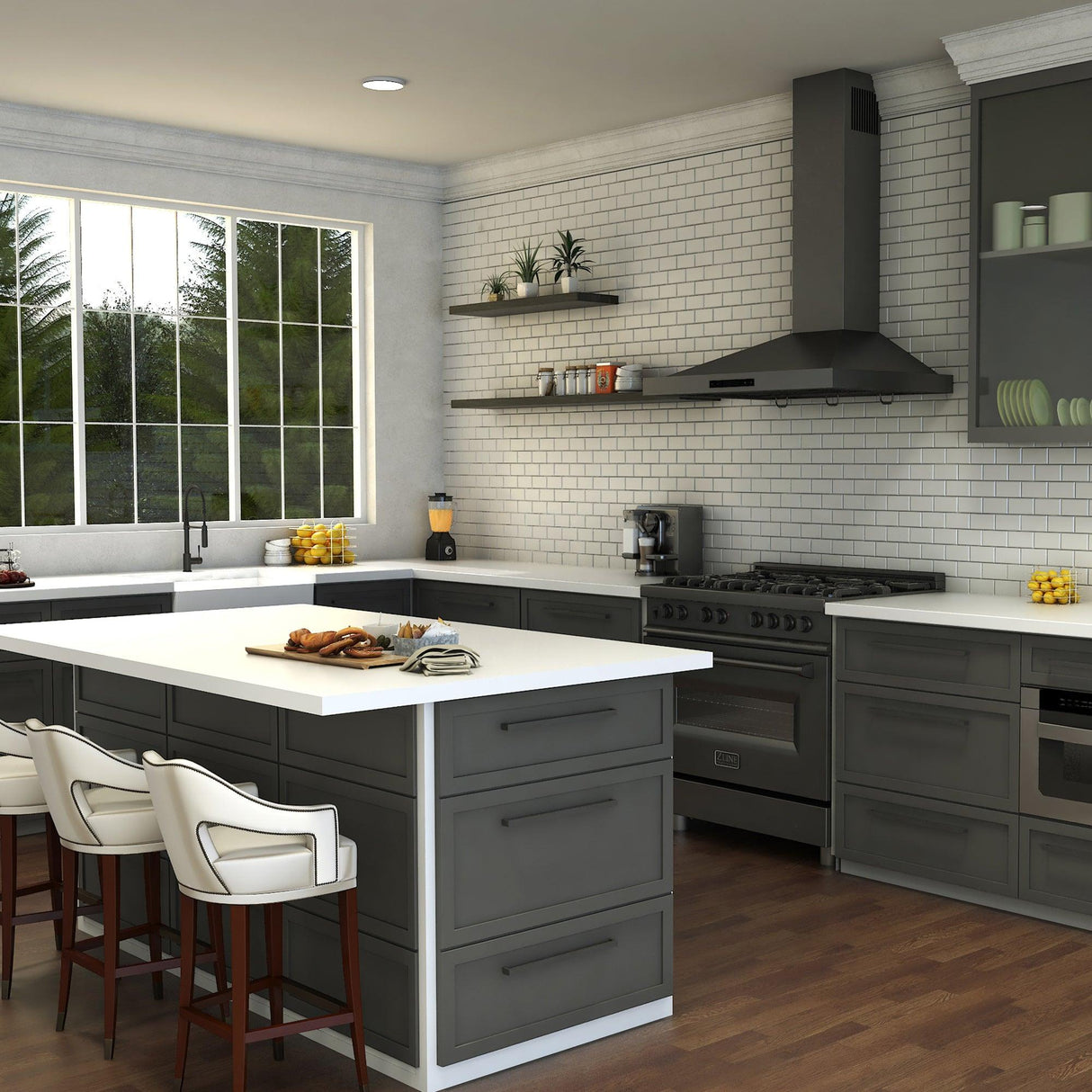 ZLINE Sierra Kitchen Faucet in Matte Black (SRA-KF-MB)