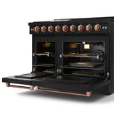 48 Inch Professional Lp Range With Pro-style Knobs In Black/rose Gold  Gordon Ramsay Series
