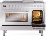 Professional Plus II 48 Inch Dual Fuel Natural Gas Freestanding Range in Stainless Steel with Trim