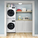 Danby 24-inch, 2.2 cu. ft. Stackable Front Load Washer with Steam in White