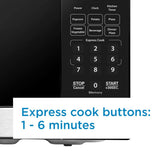 Danby 0.7 cu. ft. Countertop Microwave in Black and Stainless Steel