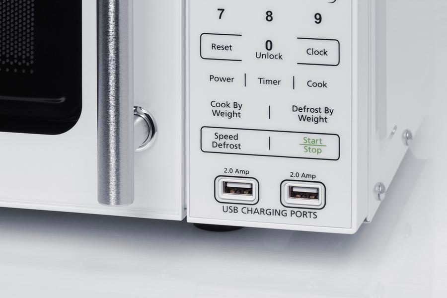 Compact Microwave With Usb Ports and Allocator