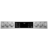 Café 30" Smart Slide-In, Front-Control, Gas Double-Oven Range with Convection