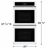 27" Double Electric Wall Oven with Fan Convection