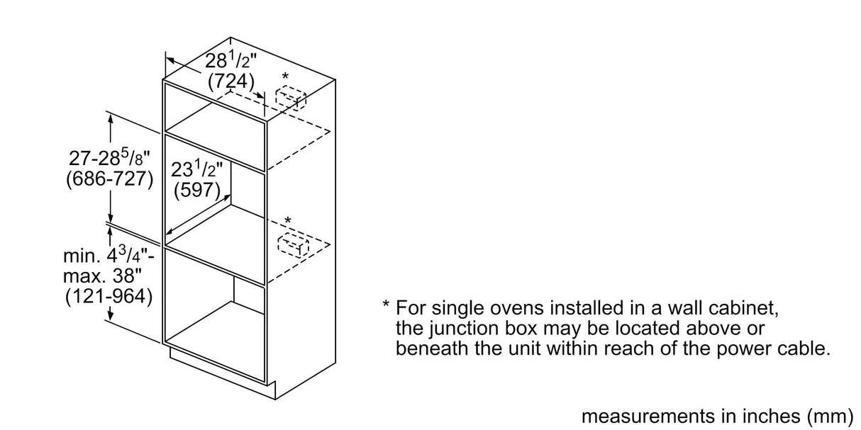 Benchmark™ Single Wall Oven 30'' Door hinge: Left, Stainless Steel