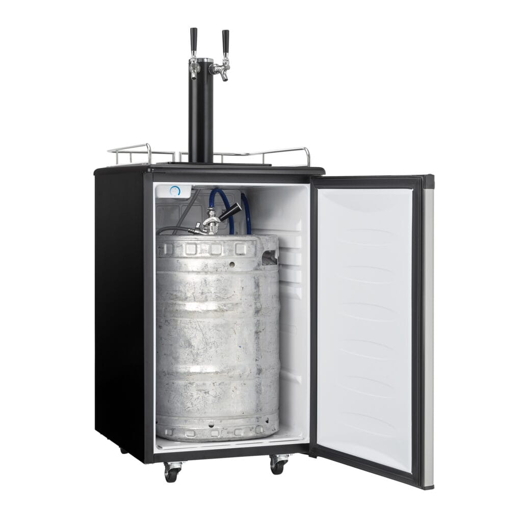 Danby 5.4 cu. ft. Dual-Tap Keg Cooler in Stainless Steel Look