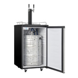 Danby 5.4 cu. ft. Dual-Tap Keg Cooler in Stainless Steel Look