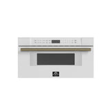 Forno Capoliveri Espresso 30-Inch Microwave Drawer, White, 1.2 cu.ft, 1000 Watts, Built-In, Touch Control LCD Display, Auto-Touch Open/Close, 11 Power Levels, Sensor Cooking