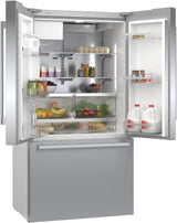 500 Series French Door Bottom Mount Refrigerator 36" Stainless steel (with anti-fingerprint), Total No Frost