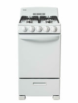 Danby 20" Wide Gas Range in White
