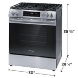 30" Front Control Gas Range with Air Fry