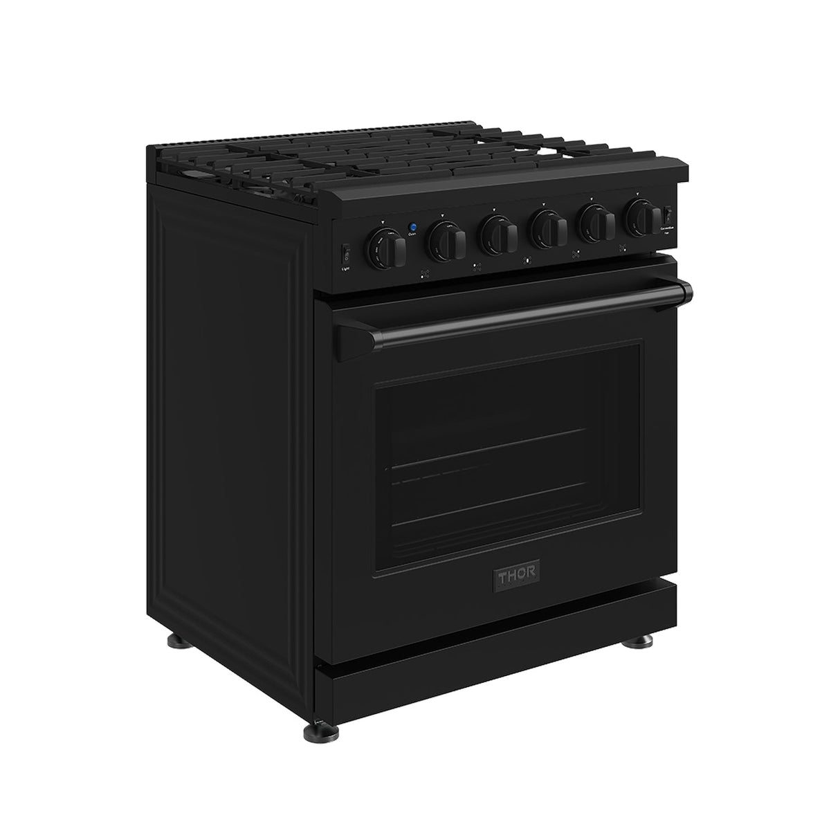 30 Inch Professional Gas Range In Black