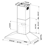 Dama Isola 36" Stainless Steel 295/395/600 CFM