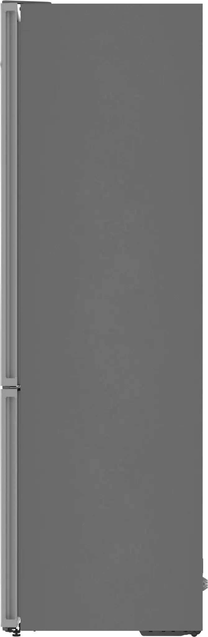 800 Series Free-standing fridge-freezer with freezer at bottom, glass door 24" White, Total No Frost