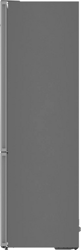 800 Series Free-standing fridge-freezer with freezer at bottom, glass door 24" White, Total No Frost
