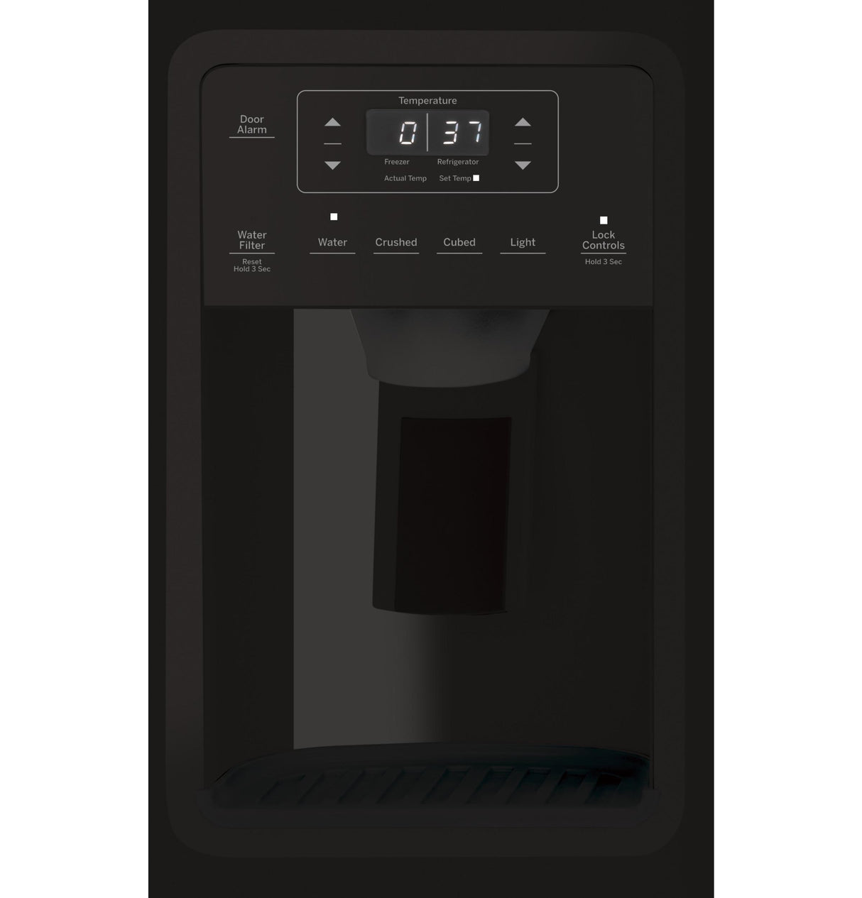 GE® 25.1 Cu. Ft. Side-By-Side Refrigerator