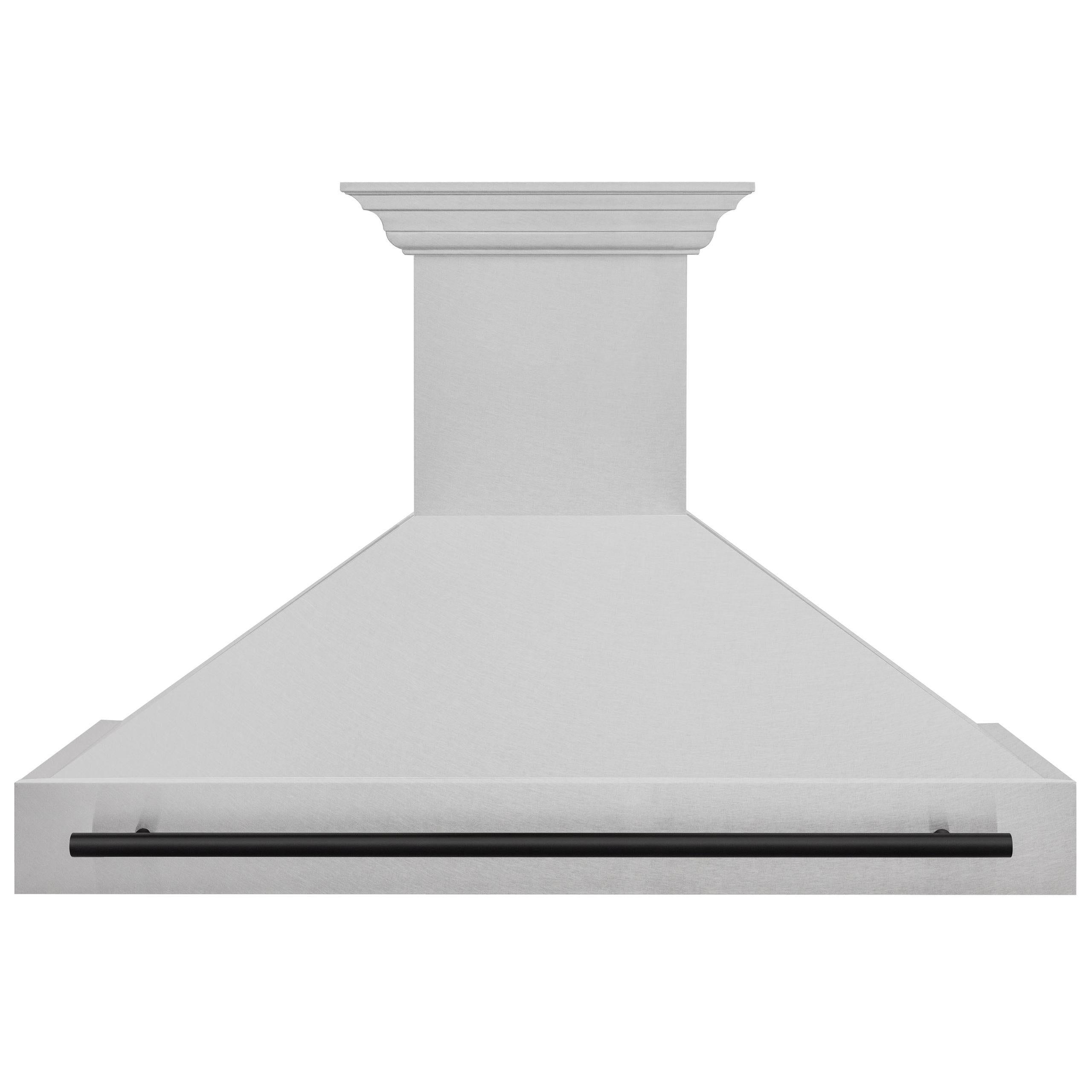 48 in. ZLINE Autograph Edition DuraSnow Stainless Steel Range Hood with DuraSnow Stainless Steel Shell (8654SNZ-48) [Color: Matte Black]