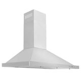 ZLINE 36" Convertible Wall Mount Range Hood in Stainless Steel with Set of 2 Charcoal Filters, LED lighting and Dishwasher-Safe Baffle Filters (KB-CF-36)