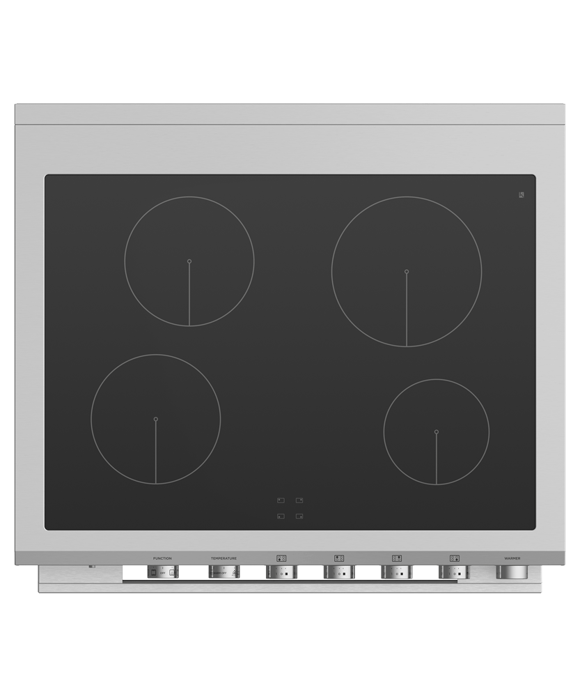 30" Series 9 Contemporary 4 Zone Induction Range