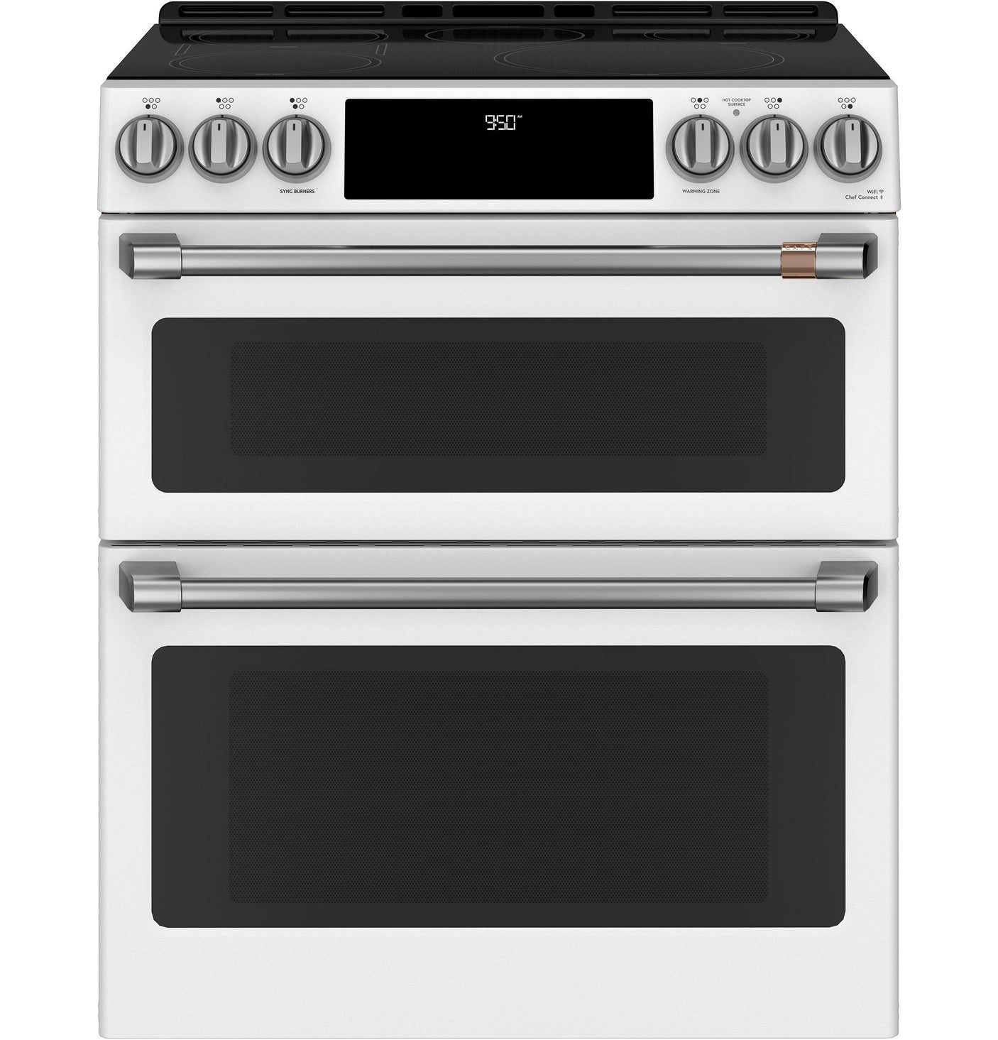 Café™ Front Control Induction Knobs and Handles - Brushed Stainless