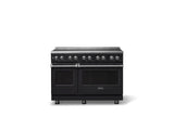 48"W. Induction Range (Finish: Onyx, Trim: Polished Chrome)