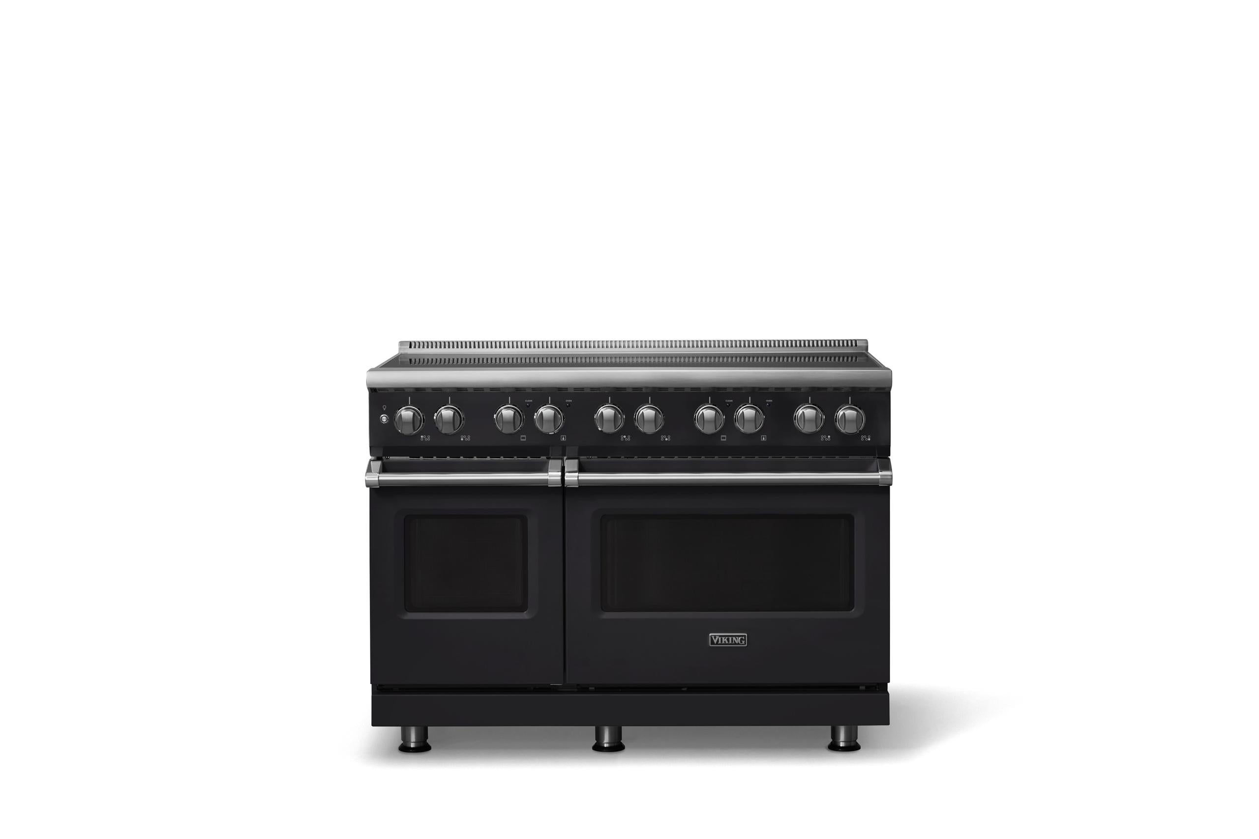 48"W. Induction Range (Finish: Onyx, Trim: Polished Chrome)