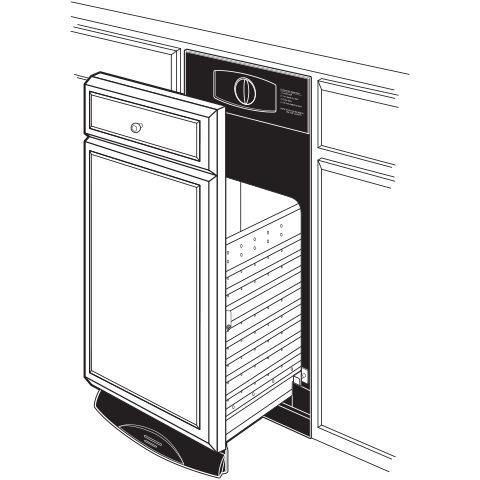 Universal 15" Panel-Ready Built-In Compactor