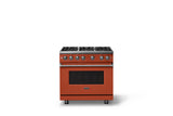 36"W. Sealed Burner Gas Range (Burner: 6b, Finish: Spiced Cider, Trim: Polished Chrome, Fuel: Natural Gas)