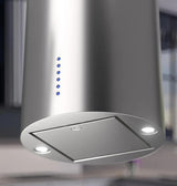 600/395 CFM Designer Cylinder Island Stainless