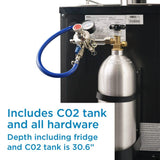 Danby 5.4 cu. ft. Single-Tap Keg Cooler in Stainless Steel