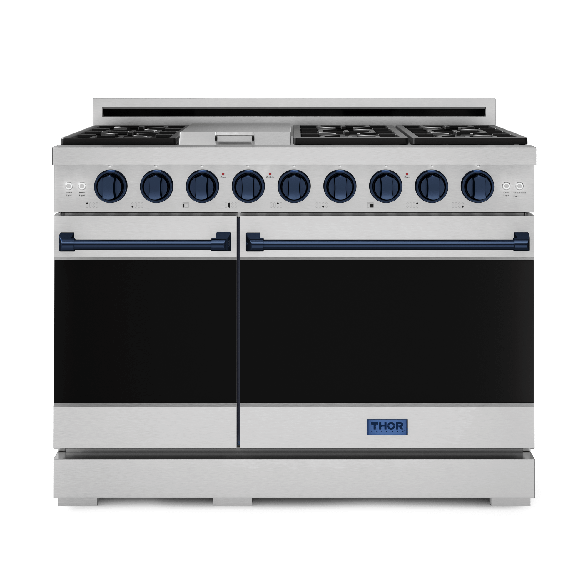 48 Inch Professional Lp Range With Pro-style Knobs In Stainless Steel/blue  Gordon Ramsay Series