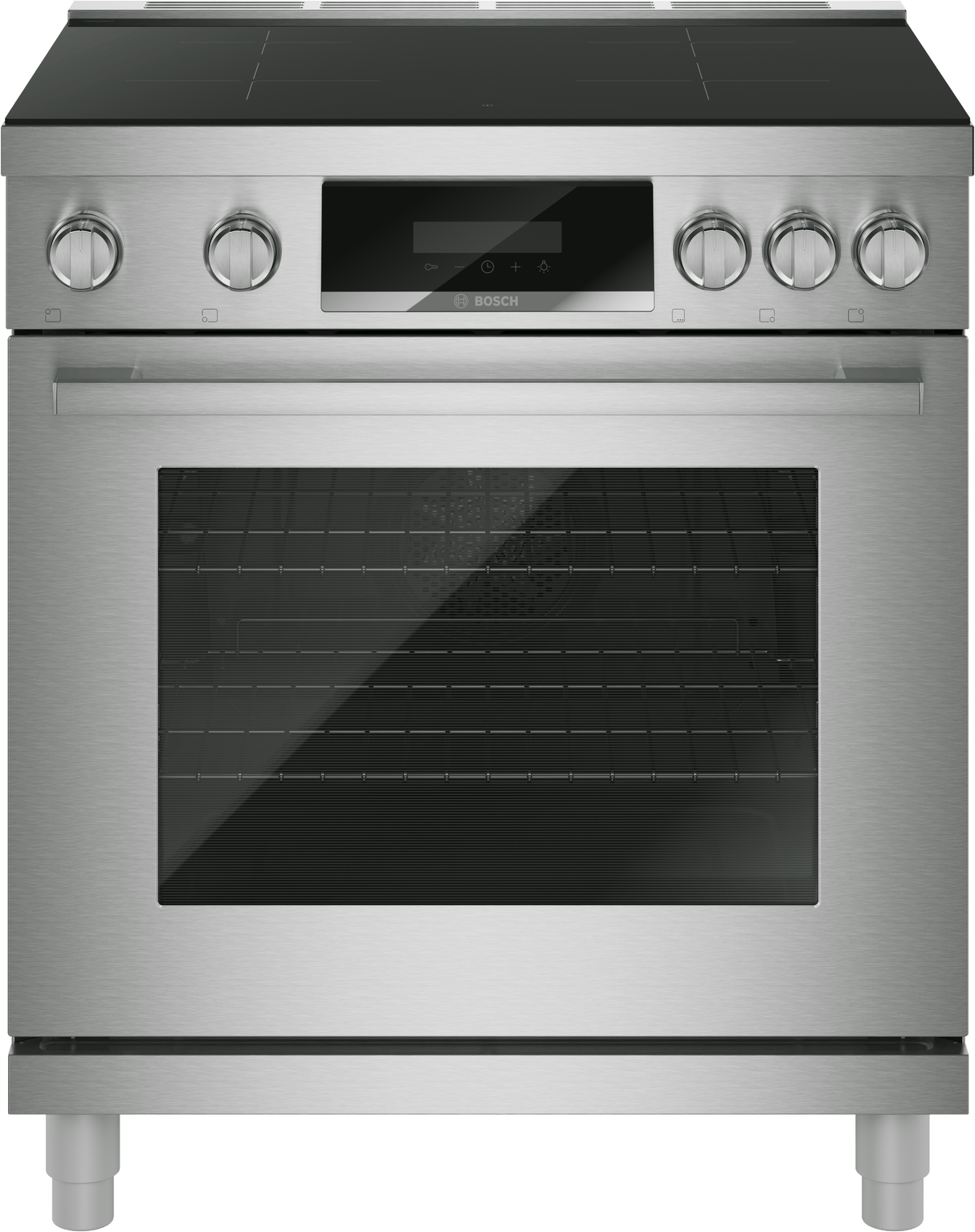 800 Series, Induction freestanding range cooker, Stainless steel
