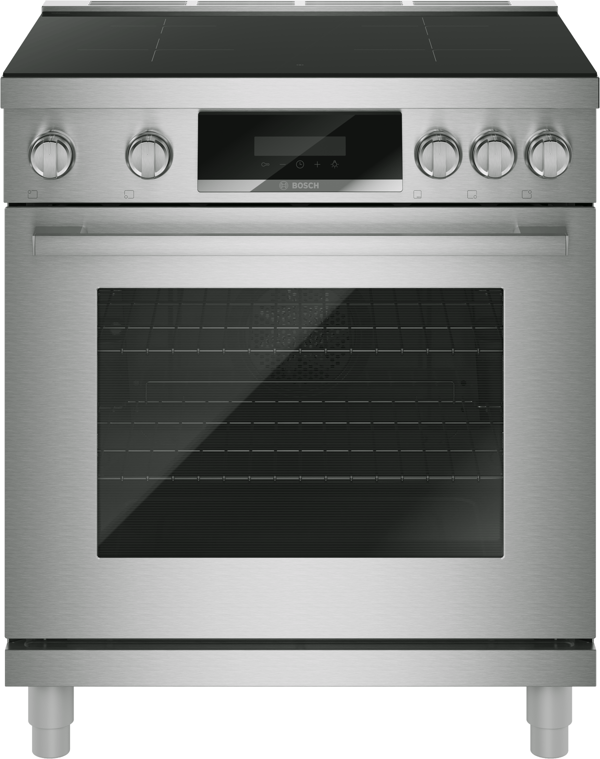 800 Series, Induction freestanding range cooker, Stainless steel