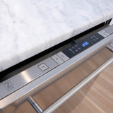ZLINE 24 in. Top Control Dishwasher with Stainless Steel Tub and Modern Style Handle, 52dBa (DW-24) [Color: DuraSnow]
