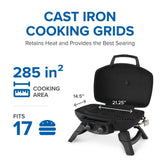 TravelQ 285 with Griddle , Propane, Red
