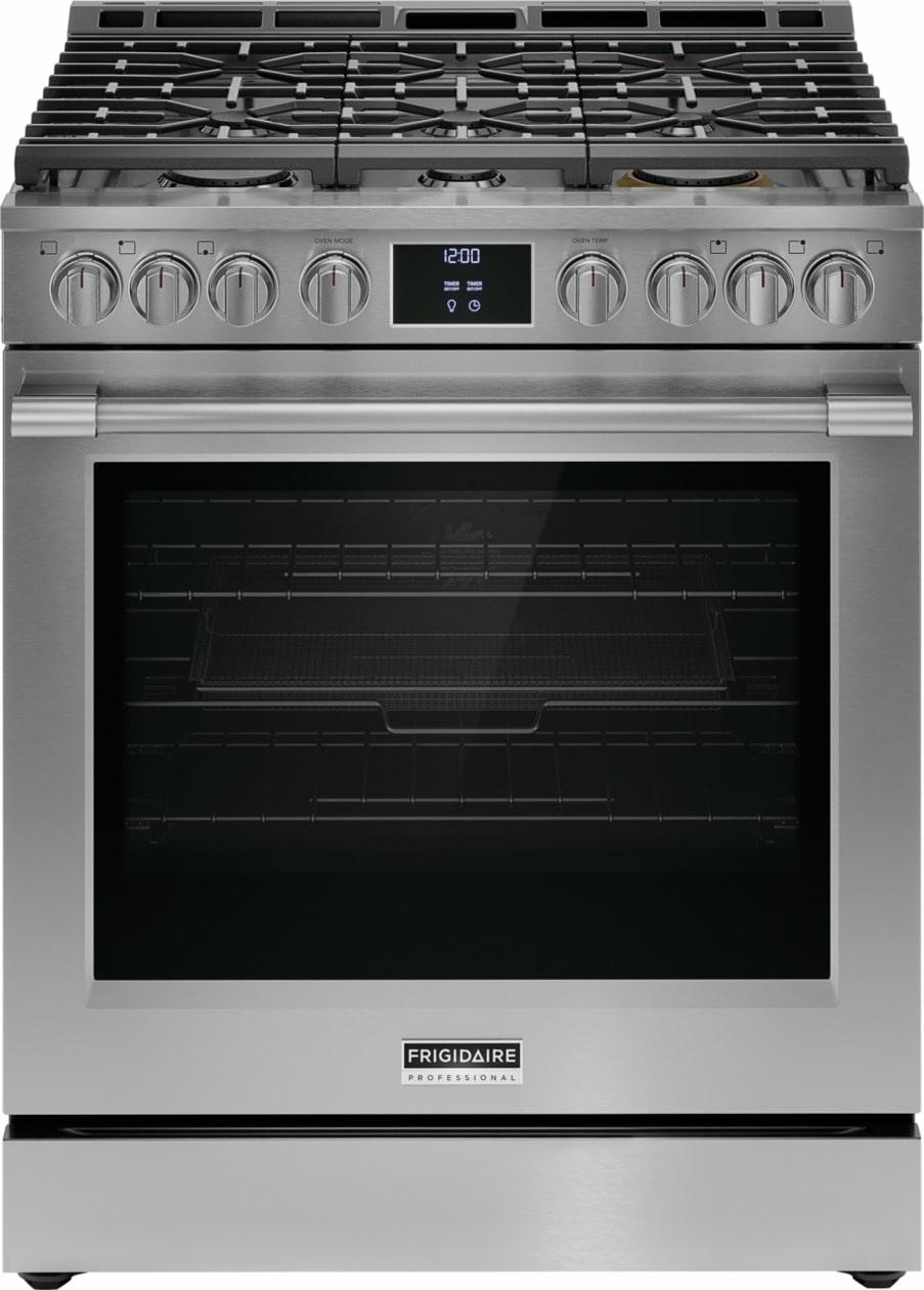 30" Gas Range with No Preheat and Air Fry