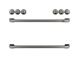 Café™ Front Control Gas Knobs and Handles - Brushed Black