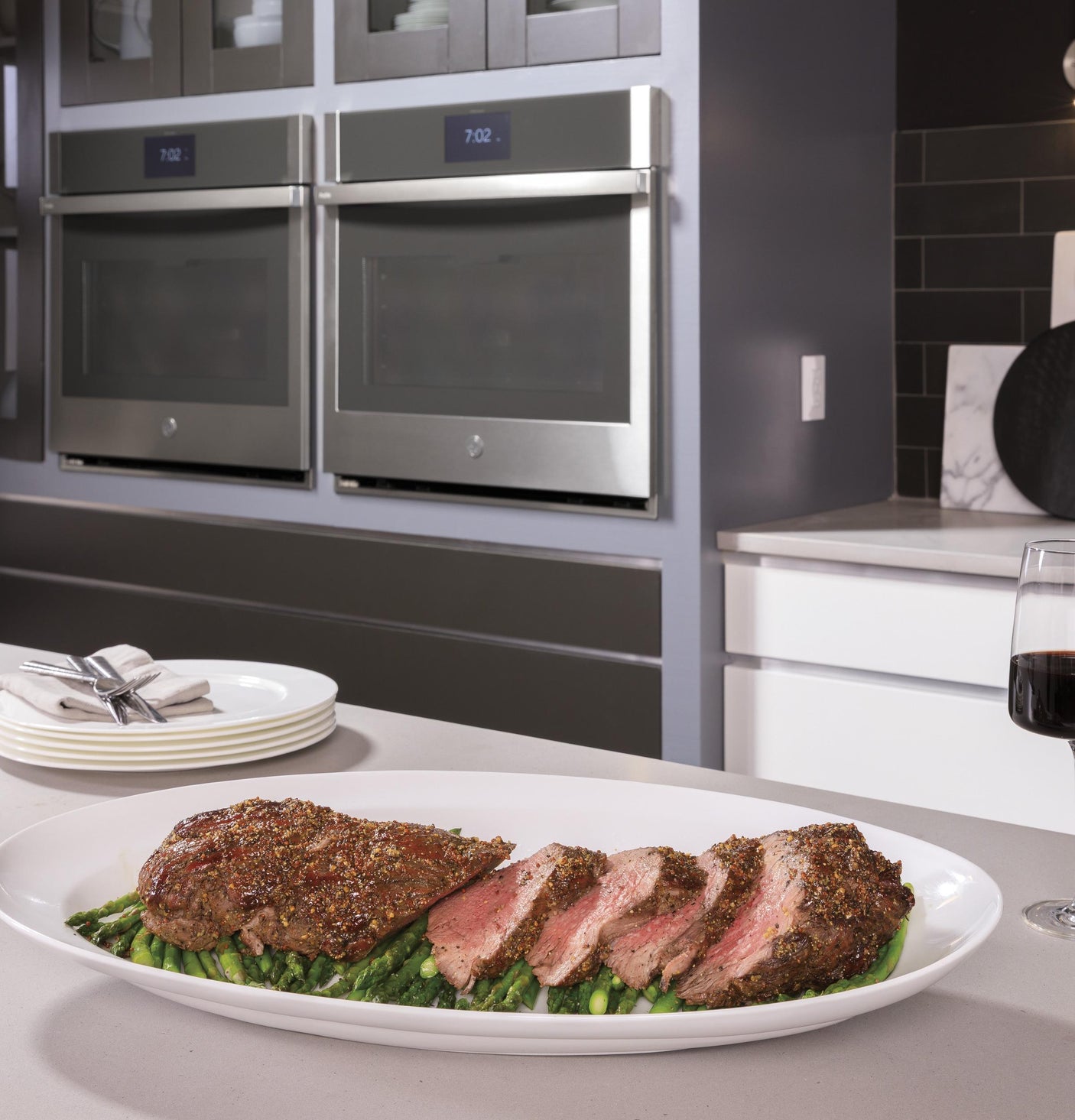 GE Profile™ 30" Smart Built-In Convection Single Wall Oven with No Preheat Air Fry and Precision Cooking