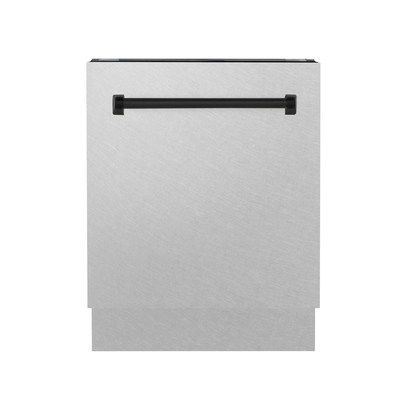 ZLINE Autograph Edition 24" 3rd Rack Top Control Tall Tub Dishwasher in DuraSnow Stainless Steel with Accent Handle, 51dBa (DWVZ-SN-24) [Color: Matte Black]
