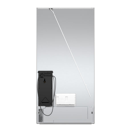 800 Series, French Door Bottom Mount Refrigerator, Glass door, 36'', Stainless steel