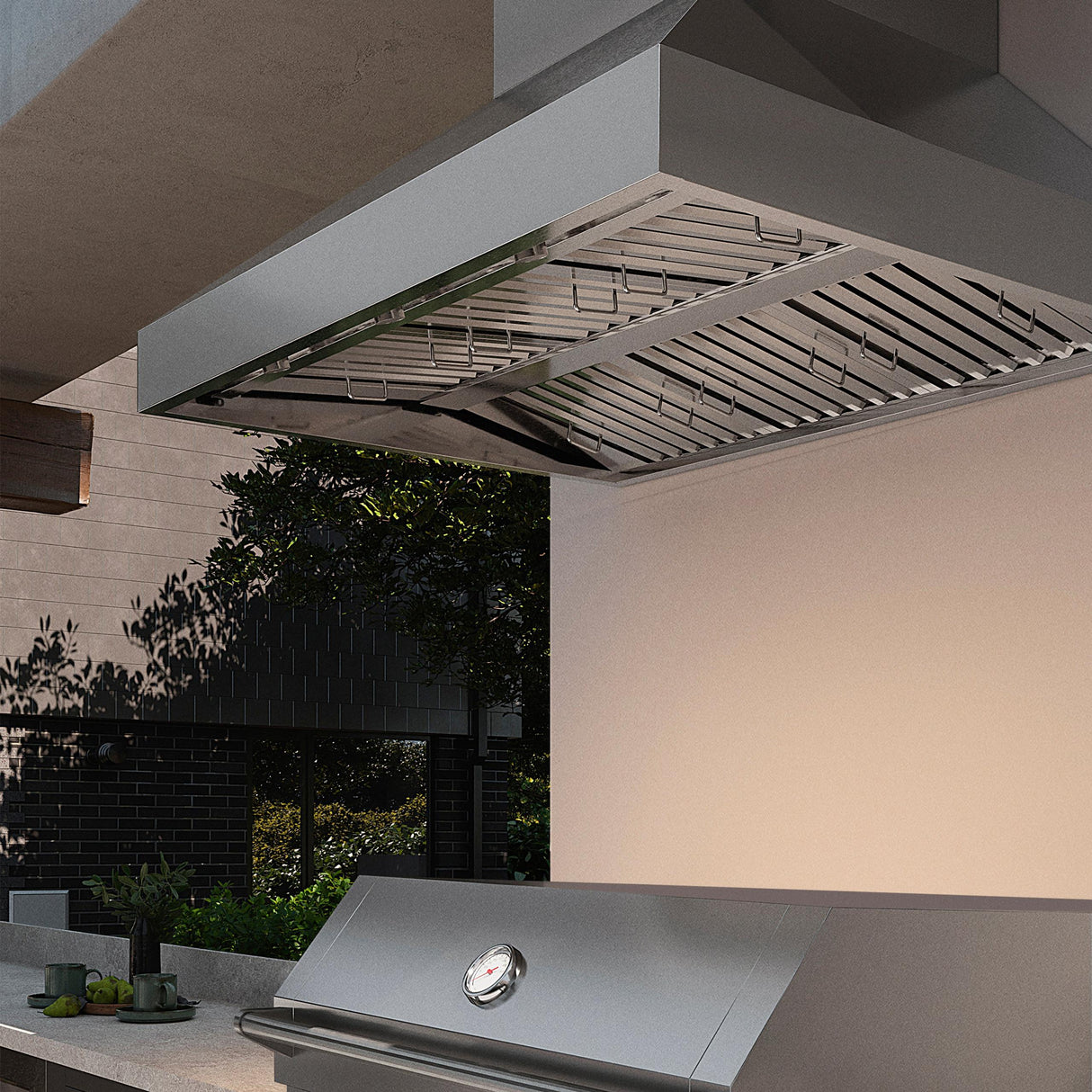 ZLINE 48 in. Wall Mount Outdoor Grill Hood (GOW1-48)