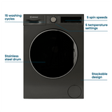 Element 24-inch 2.2 cu. ft. Front Load Washer - Gray, ENERGY STAR (ECW2224EGG)