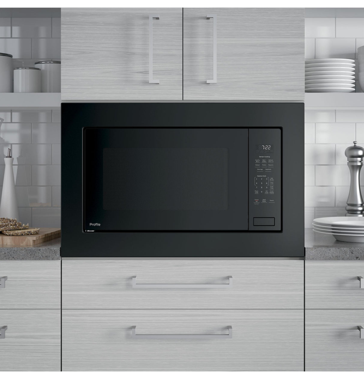 GE Profile™ 2.2 Cu. Ft. Built-In Sensor Microwave Oven